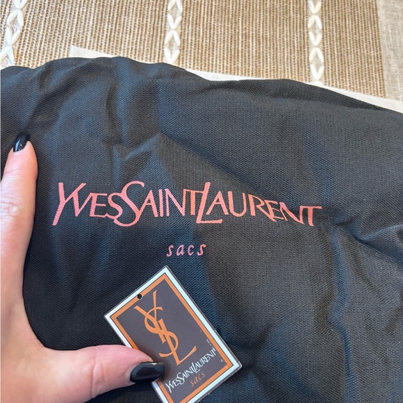 Yves Saint Laurent Black and Gold Clutch - Picture 8 of 9